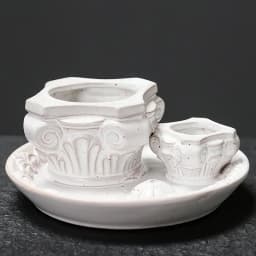 4 In 1 Ceramic Incense Burner Holder Santo Holder Multifunction Candle Santo Burner for Burning Ceramic Ash Catcher Tray