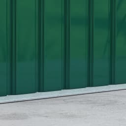 Garden Storage Shed Store Metal Roof Building, Dark Green