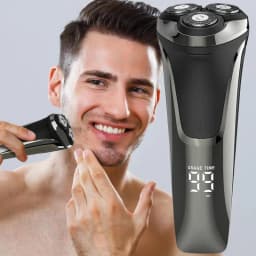 3D Rotary Shaver Beard Trimmer Men Electric Razor Hair Trimmer Rotary Shaving Machine Razor 4D Floating Head Rotary Shaving Tool