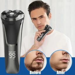 3D Rotary Shaver Beard Trimmer Men Electric Razor Hair Trimmer Rotary Shaving Machine Razor 4D Floating Head Rotary Shaving Tool