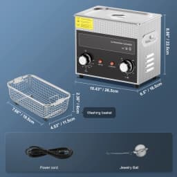 SucceBuy 2/3/6/10/15/30L Ultrasonic Cleaner with Heater Timer for Lab Tools Metal Parts Carburetor Brass Auto Parts Engine Parts