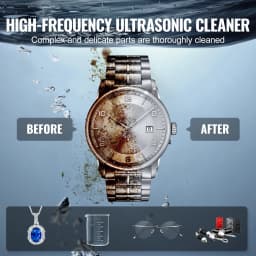 SucceBuy 2/3/6/10/15/30L Ultrasonic Cleaner with Heater Timer for Lab Tools Metal Parts Carburetor Brass Auto Parts Engine Parts