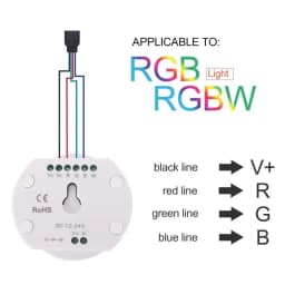 DC12-24V RGB RGBW UFO Bluetooth 16 Million Colors IOS Android LED Controller Timing Function Group Control Music Mode