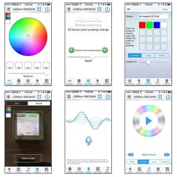 DC12-24V RGB RGBW UFO Bluetooth 16 Million Colors IOS Android LED Controller Timing Function Group Control Music Mode