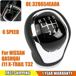 Gear Knob Shift Stick Manual 6 Speed Shifter Knobs Head Replacement For Qashqai J11 X-T32 2016-2017 Automobile Shift Lever