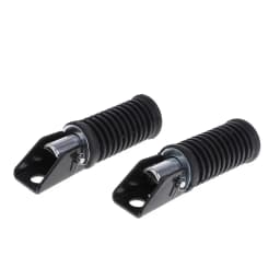 2 Pieces Motorcycle Foot Rests Foot Pegs for for Suzuki GS125 GN125 Black