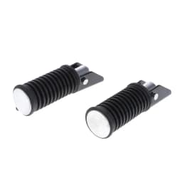 2 Pieces Motorcycle Foot Rests Foot Pegs for for Suzuki GS125 GN125 Black