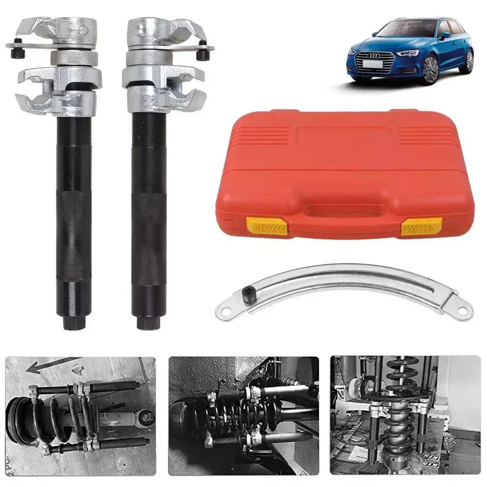 Heavy Duty Coil Spring Compressor Hook Strut Clamp Suspension Car Auto Tool Set