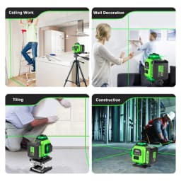 HGLINE 16 Lines Laser Level APP Remote Control Horizontal Vertical Levels Machine Power Display Laser Leveling With 100cm Tripod