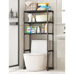 Over-The-Toilet Storage Rack, 3-Tier Bathroom Over Toilet Storage Space Saver Bathroom Shelves Over Toilet For Bathroom Restroom