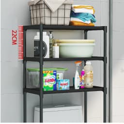 Over-The-Toilet Storage Rack, 3-Tier Bathroom Over Toilet Storage Space Saver Bathroom Shelves Over Toilet For Bathroom Restroom