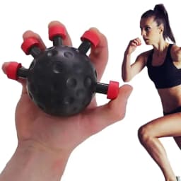 Hand Ball Gripper Exerciser Ergonomic Finger Grip Strengthener Anti Slip Finger Exerciser Ball for Musicians Athletes