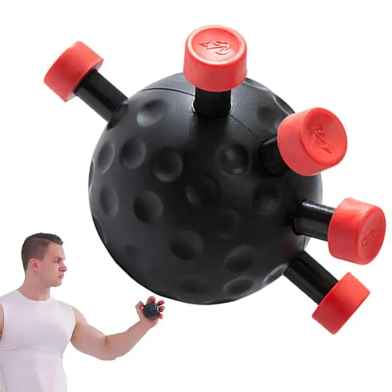 Hand Ball Gripper Exerciser Ergonomic Finger Grip Strengthener Anti Slip Finger Exerciser Ball for Musicians Athletes