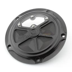 Black Clutch Cover Guard Derby Cover for Harley Touring Road Glide King FLHX 2014-2023 Motorcycle Engine Protector Trim Aluminum
