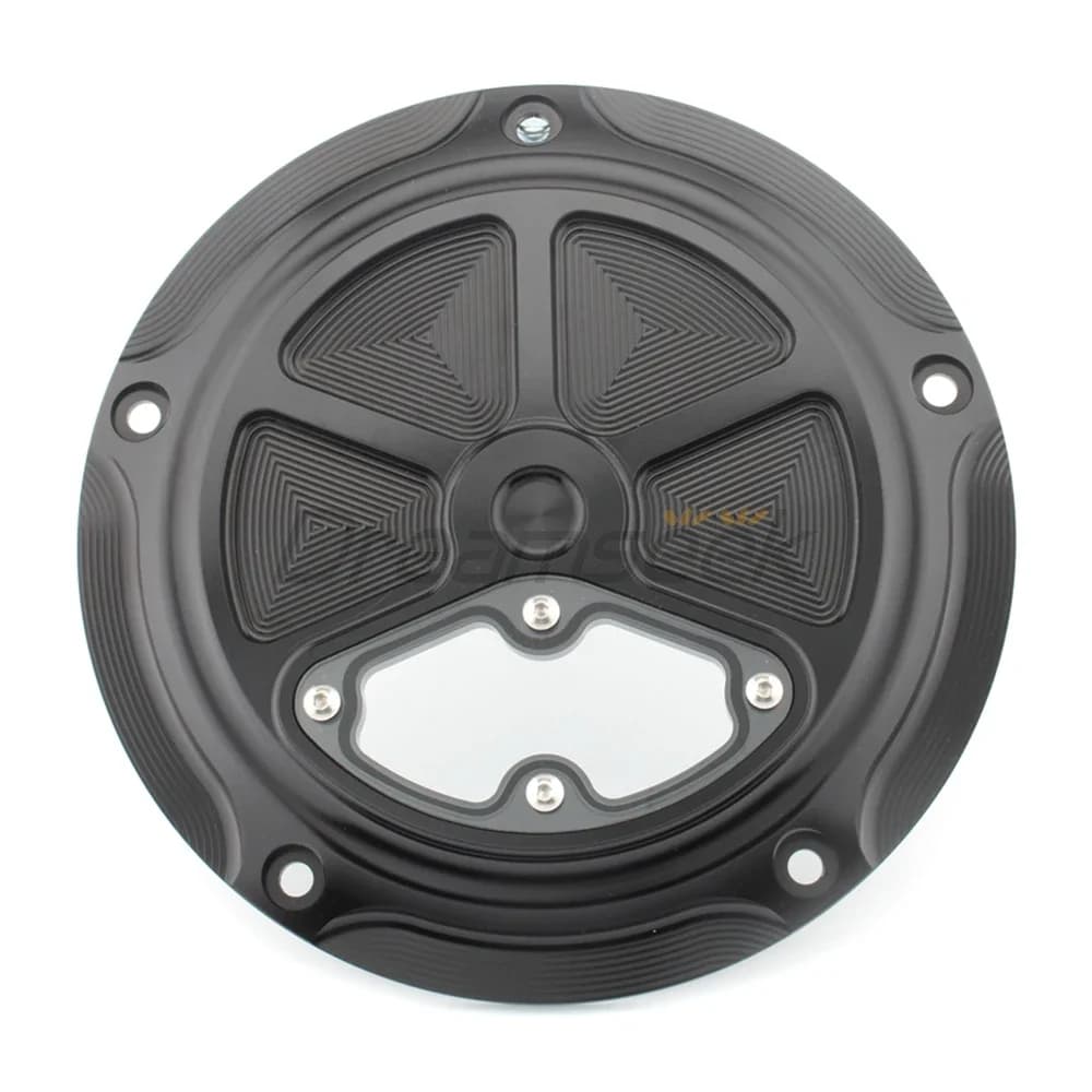 Black Clutch Cover Guard Derby Cover for Harley Touring Road Glide King FLHX 2014-2023 Motorcycle Engine Protector Trim Aluminum