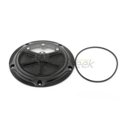 Black Clutch Cover Guard Derby Cover for Harley Touring Road Glide King FLHX 2014-2023 Motorcycle Engine Protector Trim Aluminum
