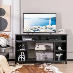GOFLAME 58" TV Stand for TVs up to 65” Media Console Table w/Adjustable Shelf