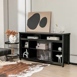 GOFLAME 58" TV Stand for TVs up to 65” Media Console Table w/Adjustable Shelf