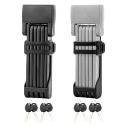 Folding Cycling Lock Anti-theft Security Chain Cable Padlock Anti-cutting Road Bike Locks With 2 Keys And For Cycling Accessory