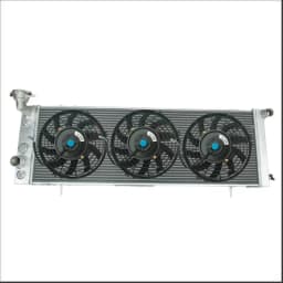 For Jeep Cherokee XJ / Wagoneer SE Sport & Comanche MJ Truck 2.5L 4.0L 4x4 1991-2001 150/242Cu Aluminum Radiator & 3*Fans AT/MT