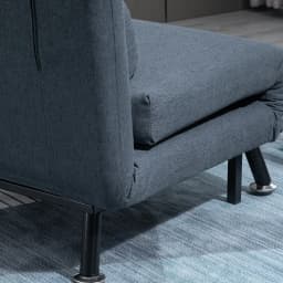 HOMCOM Folding 5 Position Convertible Sleeper Chair Sofa Bed