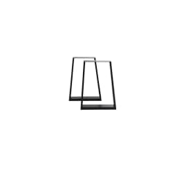 Voltsify Set of 2 Trapezoidal Table Legs DIY Steel Furniture Legs, 20 X 29.5cm