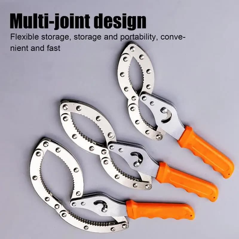 Adjustable Oil Filter Pliers Adjustable Oil Filter Removal Pliers Wrench Handcuff Design Precise Fit Vehicle Maintenance Gadget