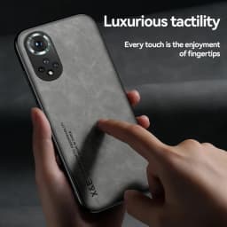 Leather Magnetic Case For Huawei Honor 90 50 20 70 Pro Nova 5T P30 P20 Honor50 Honor20 Full Protective Cover With Metal Plate on
