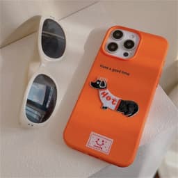 Cute Cartoon Dachshund Litchi Pattern Phone Case For iPhone 16 15 14 13 12 Pro Max 11 Korean Lovely Shockproof Soft Cover Funda