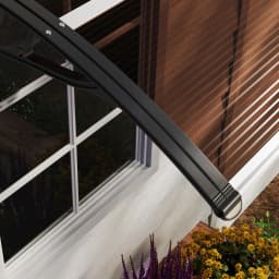 Outsunny Outdoor Window Door Canopy with Awning Porch UV Water Cover Brown