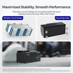 Renogy 12V 200Ah Pro Smart Lithium Iron Phosphate Battery W/Bluetooth & Self-Heating Function