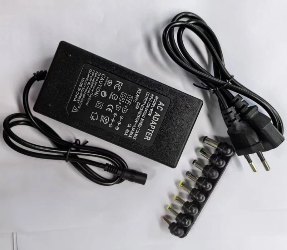 Adjustable Power Adapter AC/DC 12V-24V 4A/5A With 8PCS Connector Universal Laptop Charger Regulated Power Supply
