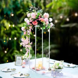 Voltsify Metal Flower Stand Wedding Centrepieces Easy Assembly for Birthday Parties, Stage Decorations