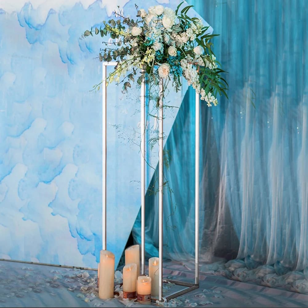 Voltsify Metal Flower Stand Wedding Centrepieces Easy Assembly for Birthday Parties, Stage Decorations