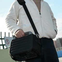 For EcoFlow River 2 Speaker EVA Storage Bag Protective Travel Case Protective Carrying Cover With Shoulder Strap