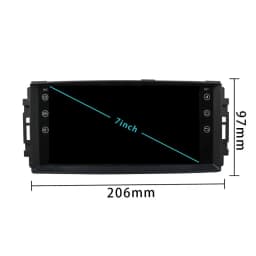 2000*1200 7" IPS Carplay Auto Android 13.0 DVD Player GPS WIFI Bluetooth Radio For Jeep Compass Commander Wrangler Chrysler 300C
