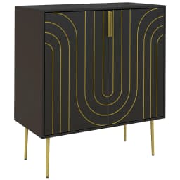 HOMCOM Freestanding Storage Cabinet with Adjustable Shelf for Living Room