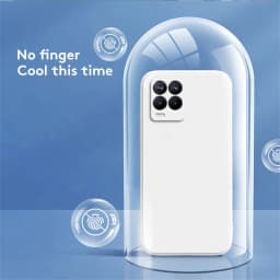 Square Case for OPPO Realme 8 Pro 4G Camera Protection Square Liquid Silicone Realme 8 5G Shockproof Covers Fundas