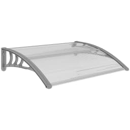Door Canopy Awning Outdoor Window Rain Shelter Cover for Door Porch 100 x75cm