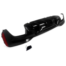 For BMW G30 F90 M5 with M Sport Bumper M5 Style 2017-on Gloss Black Rear Bumper Diffuser Lip Protector Guard 530i 520i 540i
