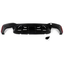 For BMW G30 F90 M5 with M Sport Bumper M5 Style 2017-on Gloss Black Rear Bumper Diffuser Lip Protector Guard 530i 520i 540i