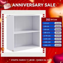 HOMCOM Bookshelf Display Storage Shelf with 2 Compartments for Study Black