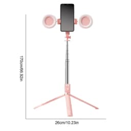 6 In 1 Selfie Stick Tripod Portable 67Inch Height Tripod Stick With Wireless Remote Cell Phone Holder Travel Phone