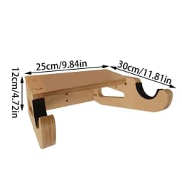 Bike Wall Mount Flexible Wooden Bike Hooks Indoor Bicycle Storage Mount Portable Bike Holder Rack Anti-Scratch