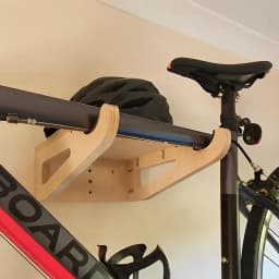 Bike Wall Mount Flexible Wooden Bike Hooks Indoor Bicycle Storage Mount Portable Bike Holder Rack Anti-Scratch