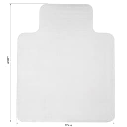 HOMCOM Office Carpet Protector Chair Mat Spike Non Slip Studs Frosted