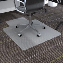 HOMCOM Office Carpet Protector Chair Mat Spike Non Slip Studs Frosted