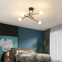 Vintage Industrial Ceiling Lamp, Glass Light for Bedroom, Living Room, Hallway, Dining Room, Balcony [E27 Bulb Not Included]