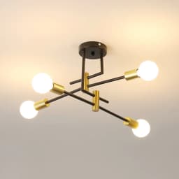Vintage Industrial Ceiling Lamp, Glass Light for Bedroom, Living Room, Hallway, Dining Room, Balcony [E27 Bulb Not Included]