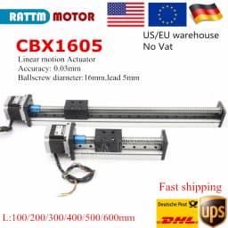 【EU】CBX1605 CNC Z axis Linear Guide Stage Rail Motion Slide 100 -600MM Table Ball SFU1605 Screw linear actuator